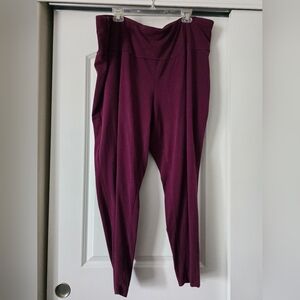 Terra and Sky leggings 4x burgundy